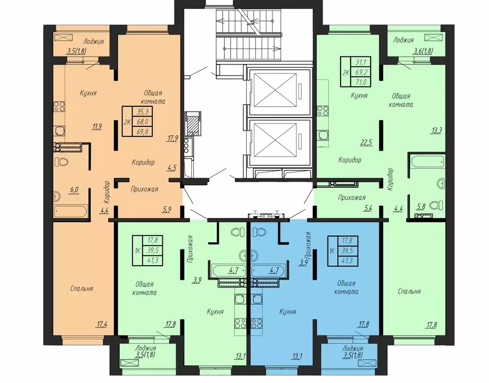 2-к кв. Ленинградская область, Тосненский район, пос. Тельмана ул. ... - Фото 2