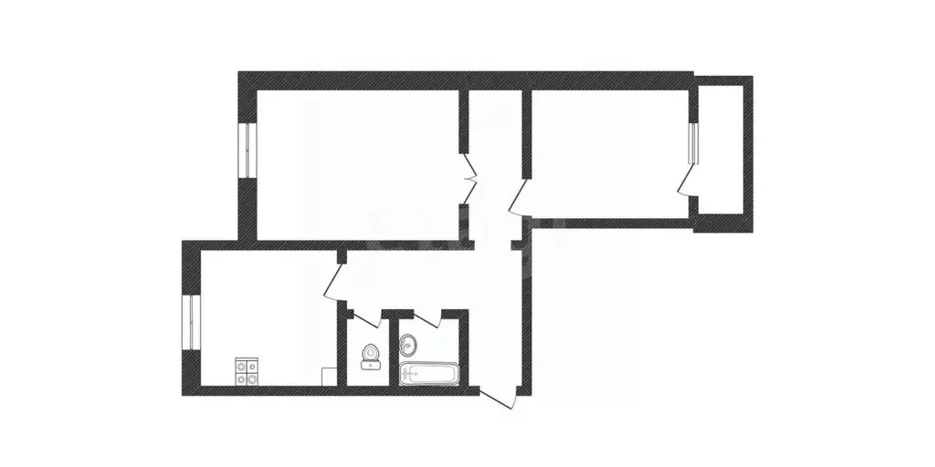 2-к кв. Смоленская область, Ярцево Кооперативная ул., 3 (59.2 м) - Фото 2