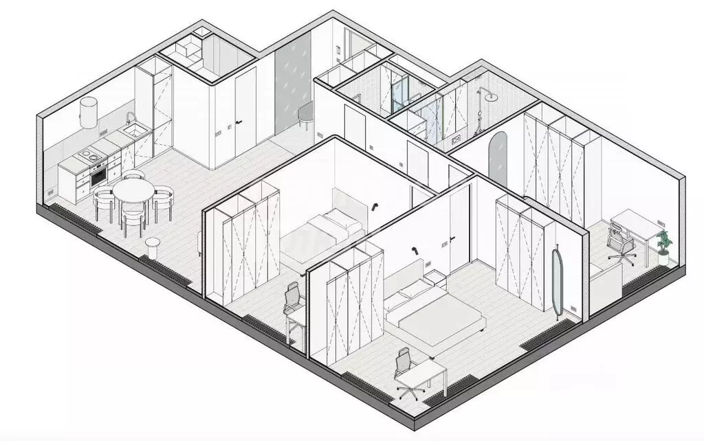 4-комнатная квартира: Москва, Дербеневская улица, 6 (95.8 м) - Фото 2