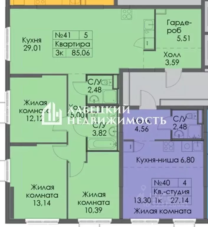 3-к кв. Ленинградская область, Ломоносовский район, Аннинское ... - Фото 2