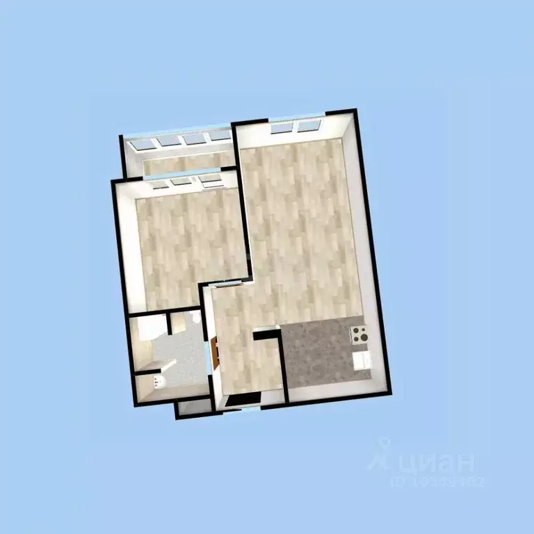 2-к кв. Башкортостан, Уфа ул. Энтузиастов, 7 (37.0 м) - Фото 1