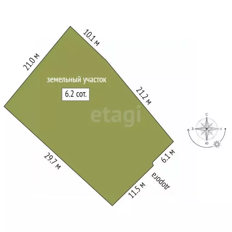 Участок в Ростовская область, Ростов-на-Дону Ленгородок мкр, ул. ... - Фото 1