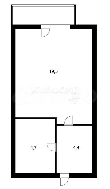 Квартира-студия, 28,6 м, 8/19 эт. - Фото 0