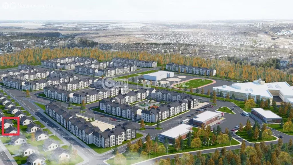 Участок в Семилуки, микрорайон Южный, улица Лермонтова, 110 (8.58 м) - Фото 1