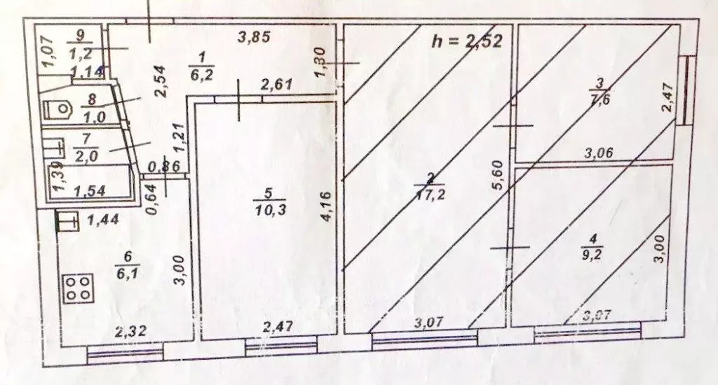 4-к кв. Тверская область, Тверь Мигаловская наб., 16 (60.8 м) - Фото 2