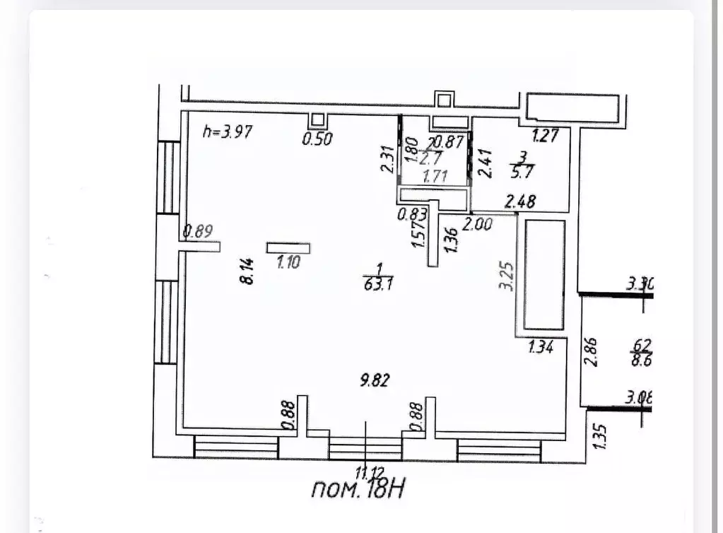 Торговая площадь в Москва Измайловский проезд, 5А (72 м) - Фото 2