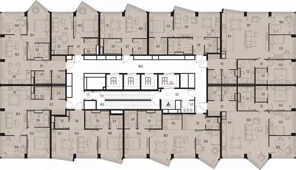 2-к кв. Москва Летниковская ул., 11к1 (55.2 м) - Фото 1