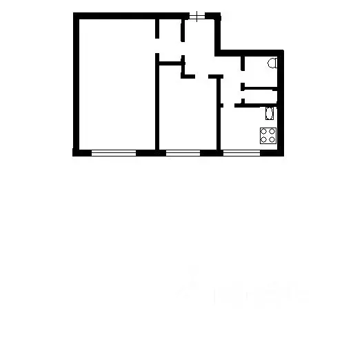 2-к кв. москва ул. летчика бабушкина, 33к1 (44.2 м) - Фото 1