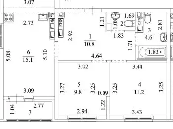 2-комнатная квартира: Екатеринбург, Отрадная улица, 1 (53 м) - Фото 0