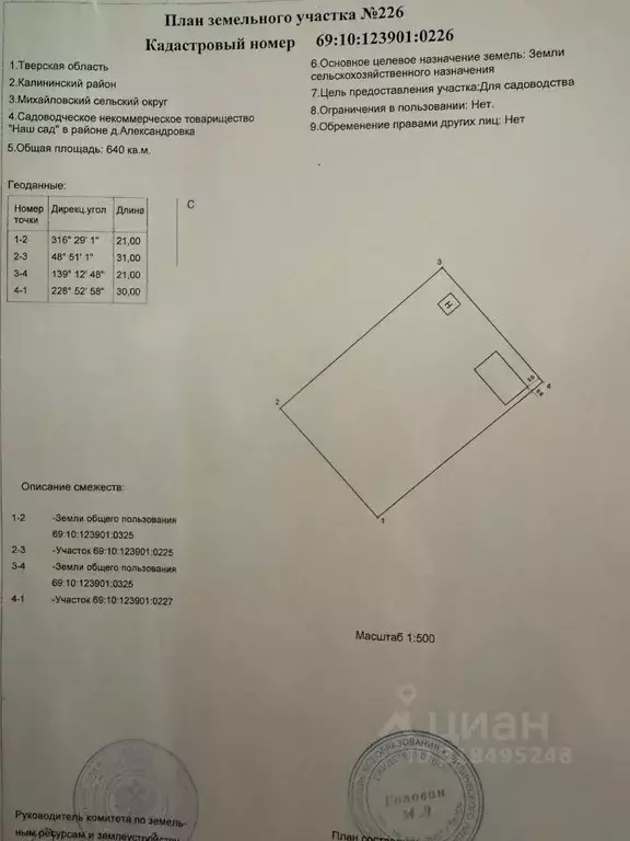 Участок в Тверская область, Калининский муниципальный округ, Наш Сад ... - Фото 1