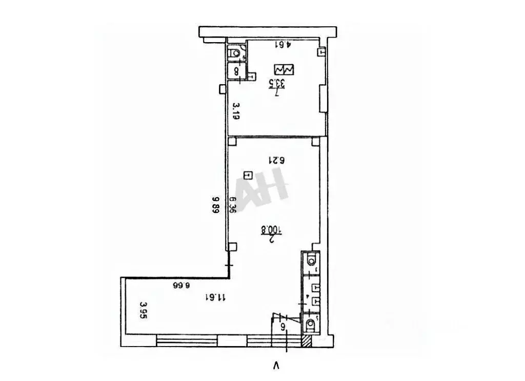 Помещение свободного назначения в Москва Столярный пер., 3к14 (168 м) - Фото 1