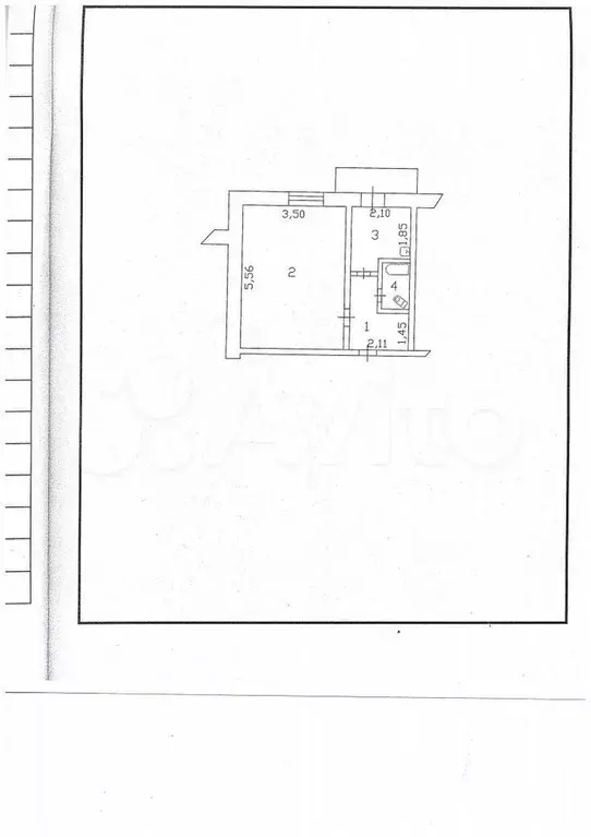 1-к. квартира, 35,4 м, 5/5 эт. - Фото 1