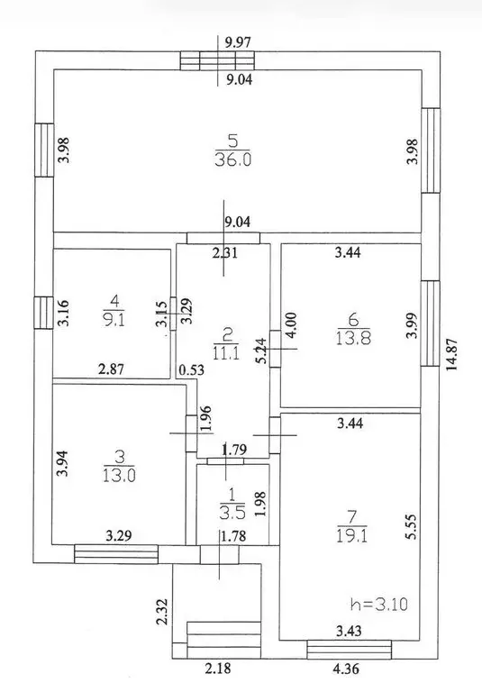 Дом в Новая Усмань, Урожайная улица (114 м) - Фото 2