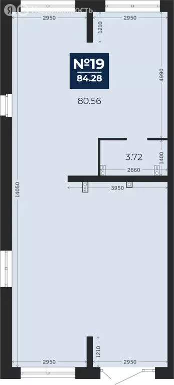 Помещение свободного назначения (84.28 м) - Фото 1
