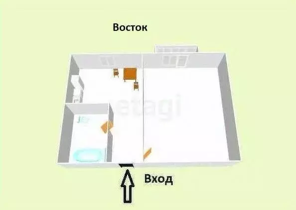 1-к кв. Сахалинская область, Анивский городской округ, с. Новотроицкое ... - Фото 1
