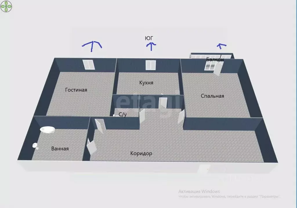 2-к кв. Сахалинская область, Анива ул. Гоголя, 14 (64.0 м) - Фото 2