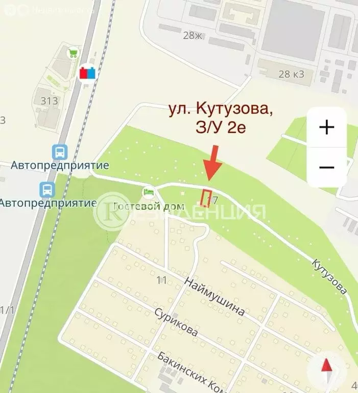 Участок в Пермь, улица Кутузова, 2Б (5.9 м) - Фото 1