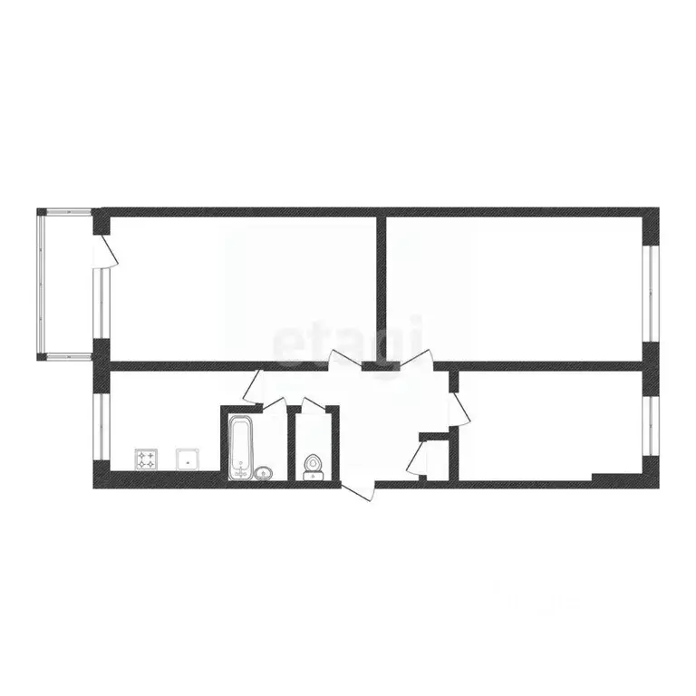 3-к кв. Белгородская область, Белгород ул. Щорса, 2а (61.6 м) - Фото 2