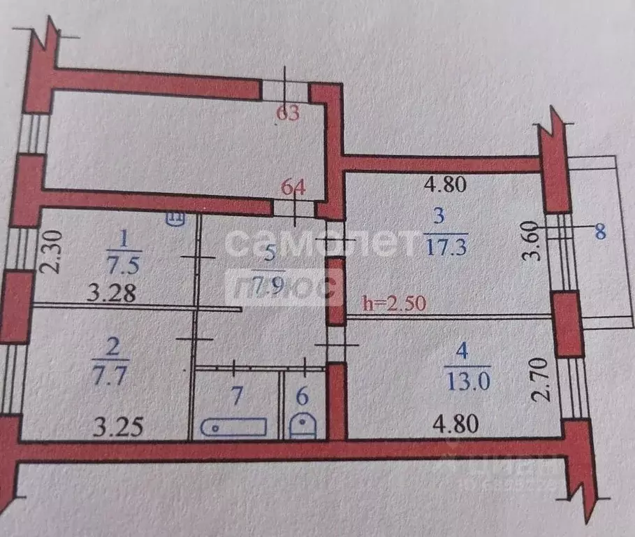 3-к кв. Свердловская область, Серов ул. Короленко, 29 (57.1 м) - Фото 2