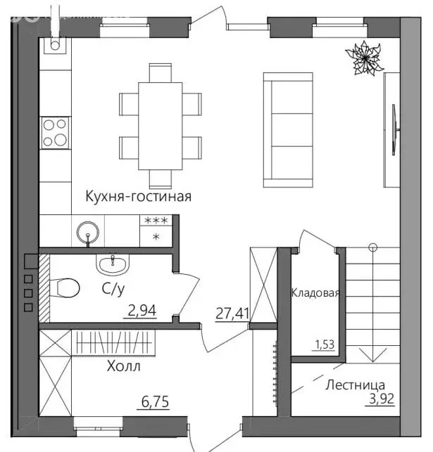 Дом в деревня Начапкино, таун-парк Андерсен (81 м) - Фото 1