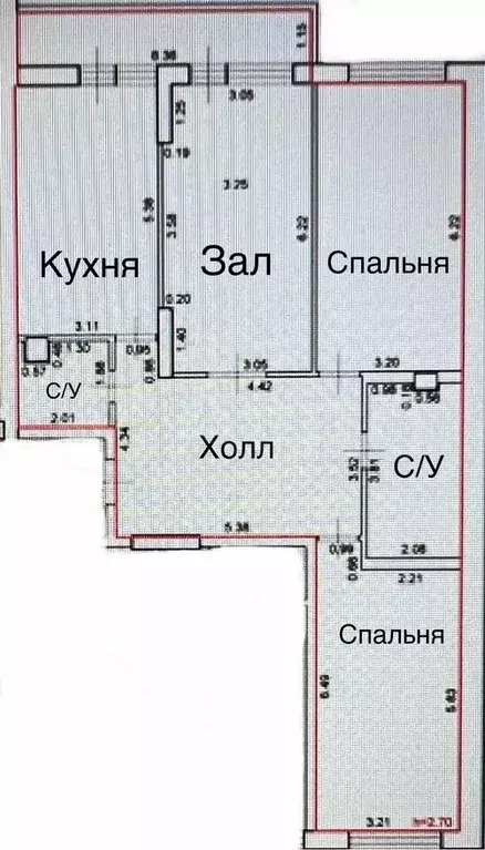 3-к. квартира, 106,8 м, 7/23 эт. - Фото 0