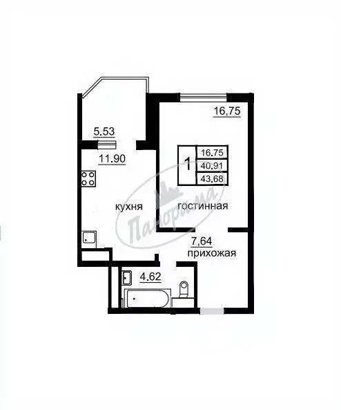 1-к кв. Калужская область, Калуга ул. Минская, 9 (44.0 м) - Фото 2