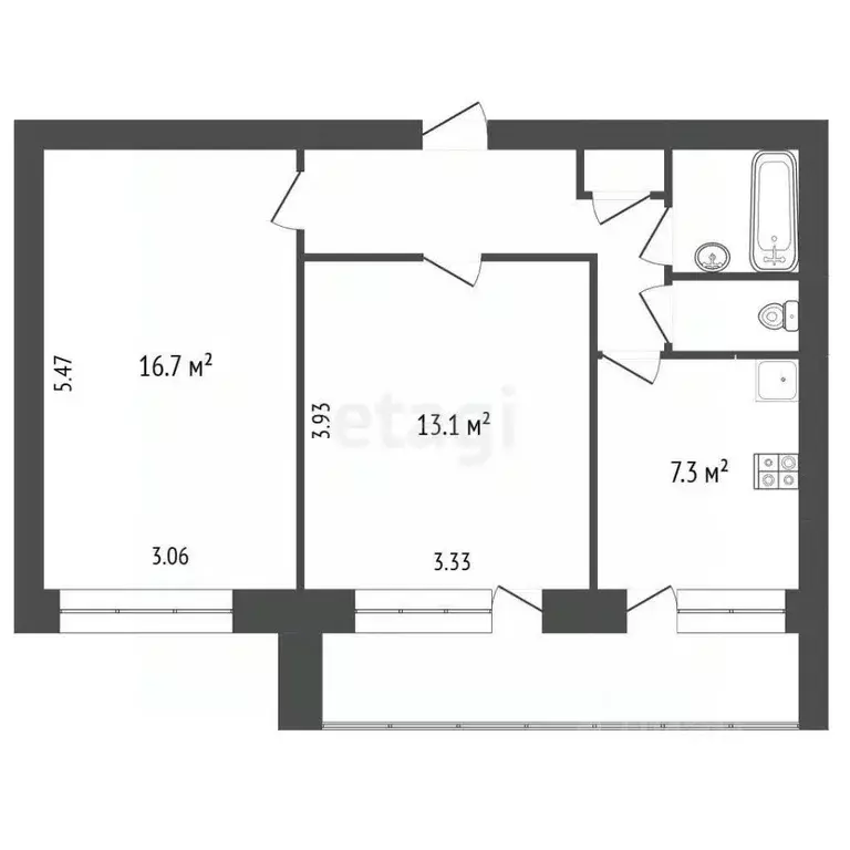 2-к кв. Московская область, Протвино Серпухов городской округ, бул. ... - Фото 2