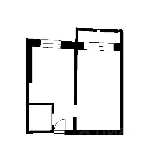 1-к кв. Башкортостан, Уфа Лесной проезд, 12 (33.0 м) - Фото 2