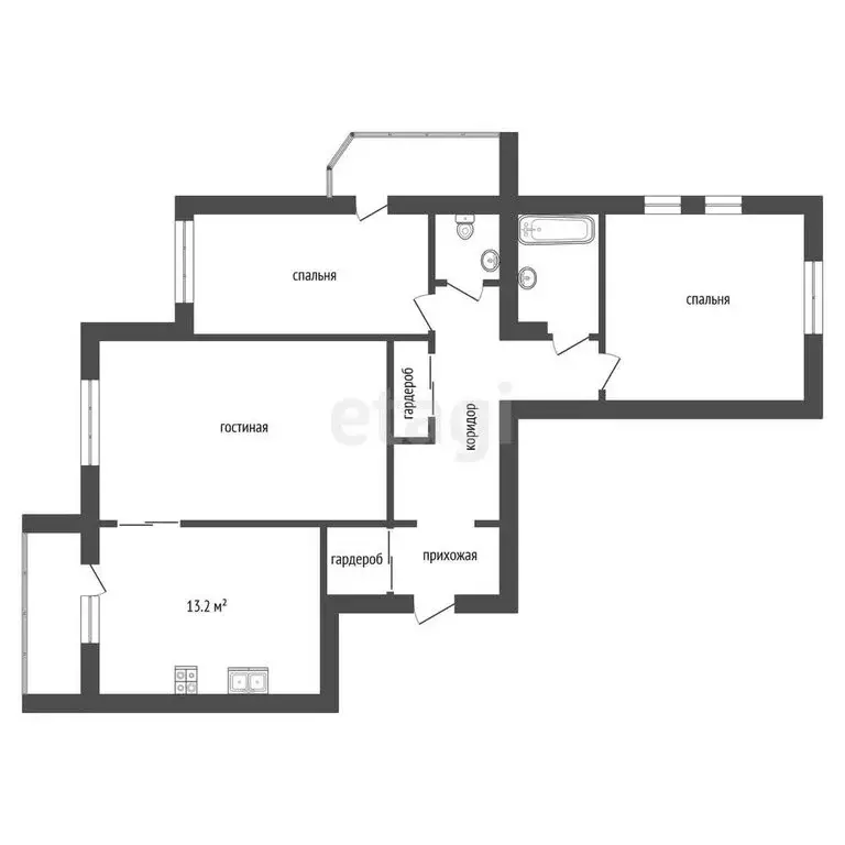3-комнатная квартира: Тамбов, Советская улица, 190Бк1 (89.8 м) - Фото 0