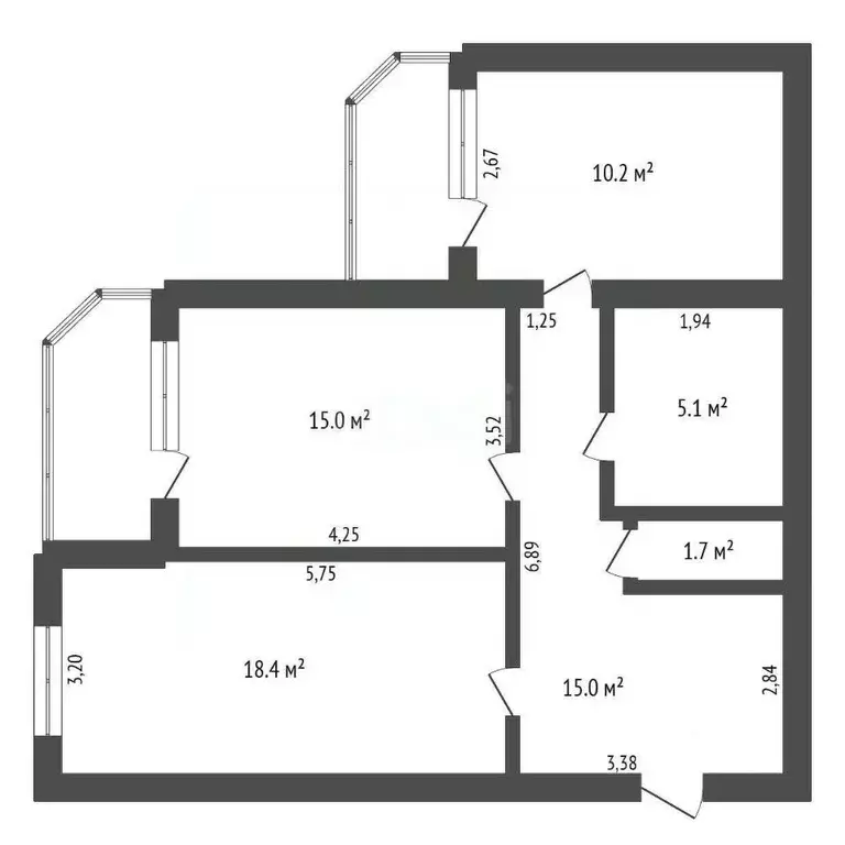 2-к кв. Амурская область, Благовещенский район, с. Чигири ул. ... - Фото 2