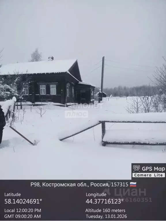 Дом в Костромская область, Мантуровский муниципальный округ, д. Угоры ... - Фото 2