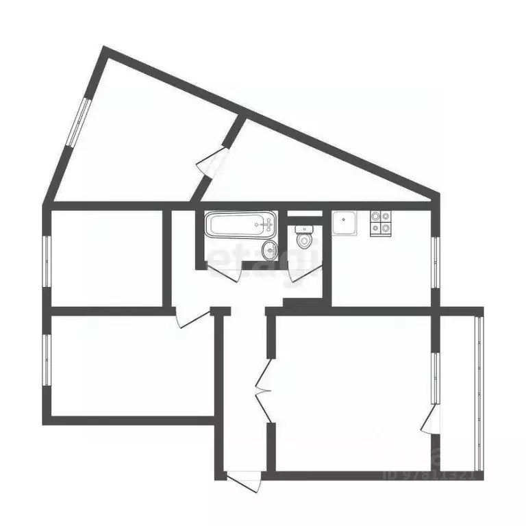 4-к кв. Кемеровская область, Прокопьевск просп. Строителей, 31 (76.0 ... - Фото 2