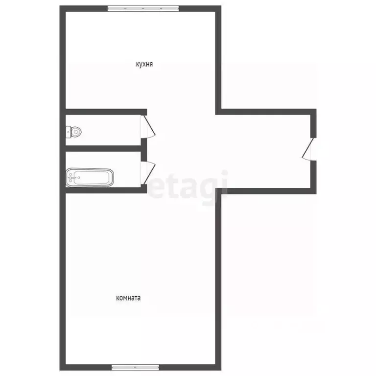 1-к кв. Иркутская область, Ангарск Китой мкр, Советская ул., 6 (35.1 ... - Фото 1
