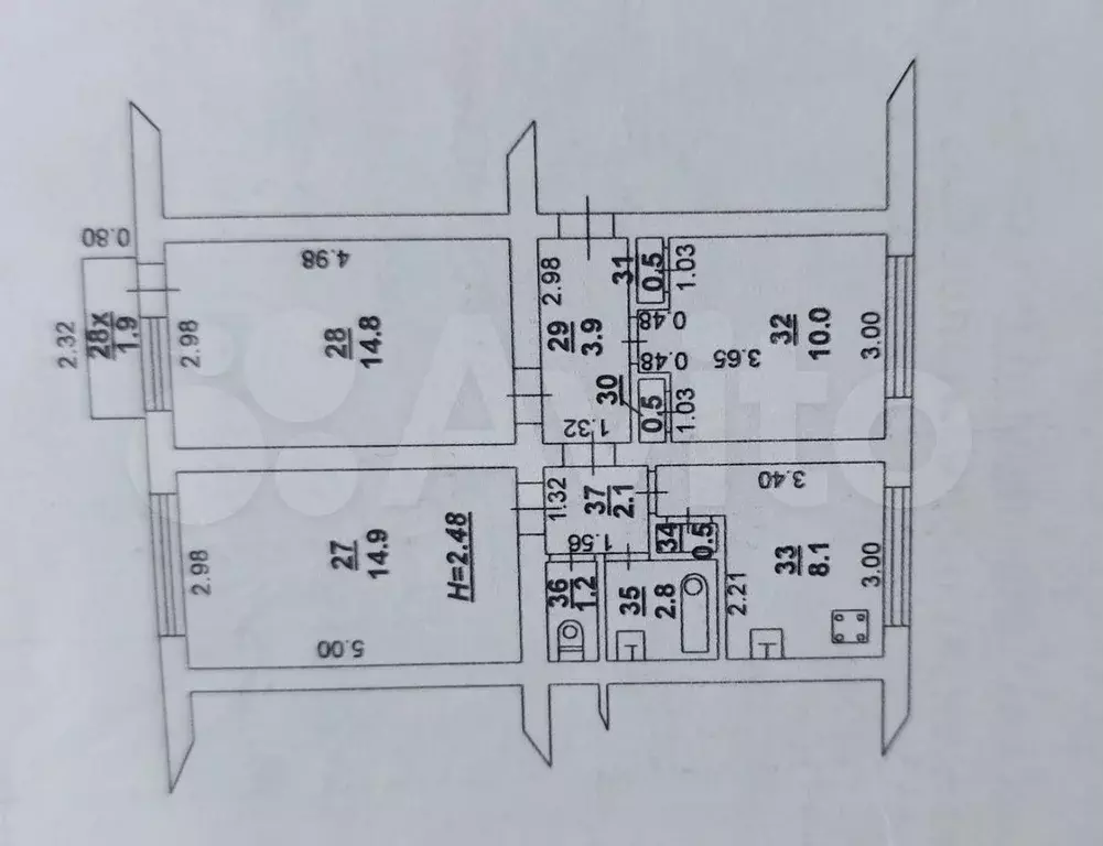 3-к. квартира, 60 м, 3/5 эт. - Фото 0
