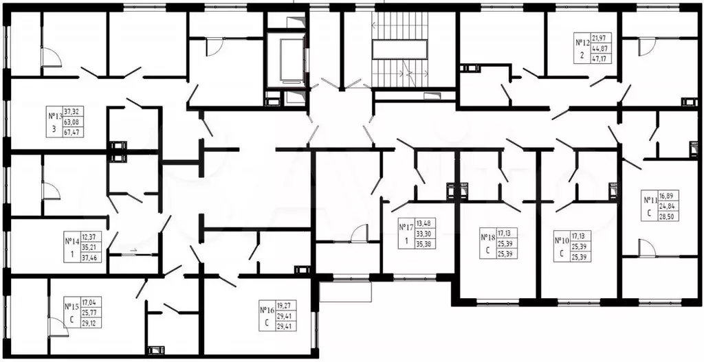 Квартира-студия, 29,1 м, 2/8 эт. - Фото 1