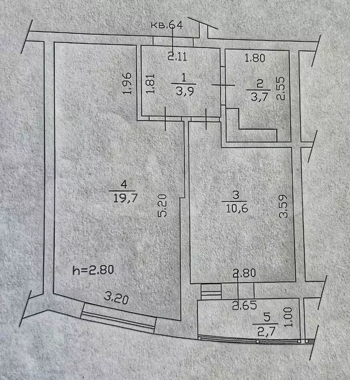 1-к. квартира, 37,9 м, 8/22 эт. - Фото 0