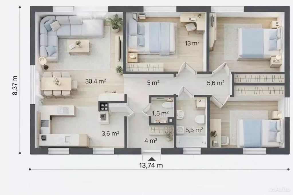 Дом в Севастополь ул. Григория Поженяна, 2 (115 м) - Фото 1