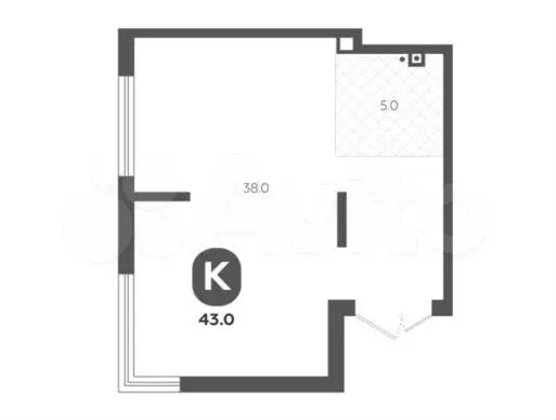 Свободного назначения, 43 м - Фото 0