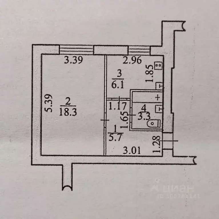 1-к кв. Еврейская автономная область, Смидовичский муниципальный ... - Фото 2