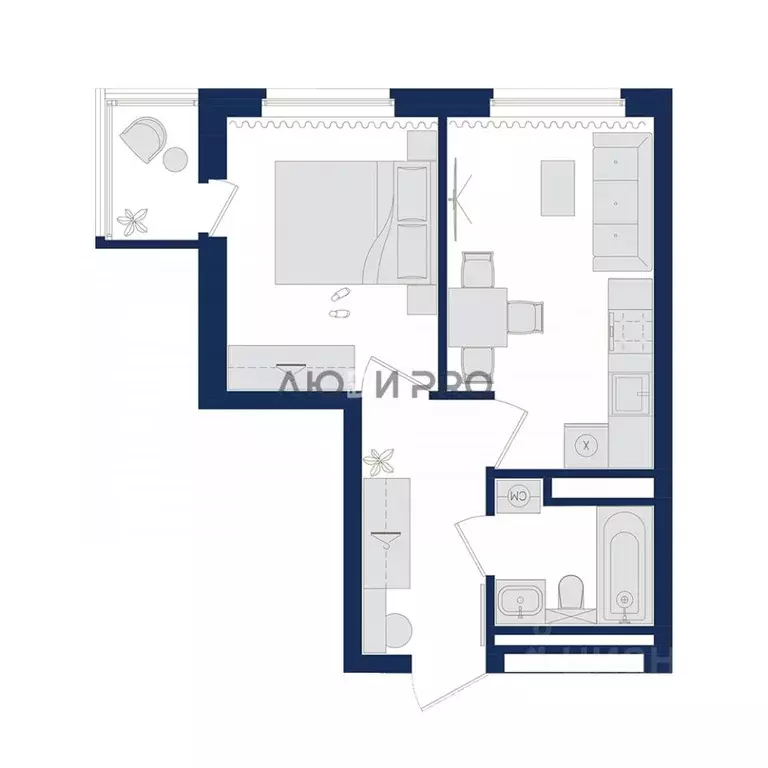 2-к кв. Башкортостан, Уфа Дема жилрайон, Экогород Яркий мкр, ул. ... - Фото 2
