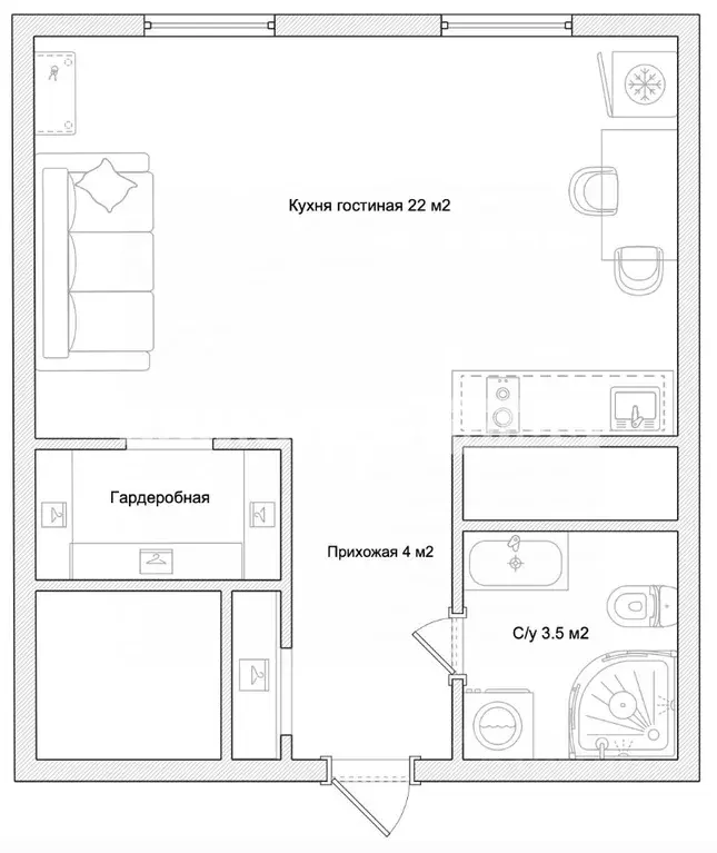 Студия Московская область, Одинцовский городской округ, Новоивановское ... - Фото 2