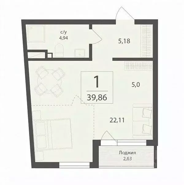 Студия Крым, Алушта муниципальный округ, пос. Бондаренково ул. ... - Фото 1