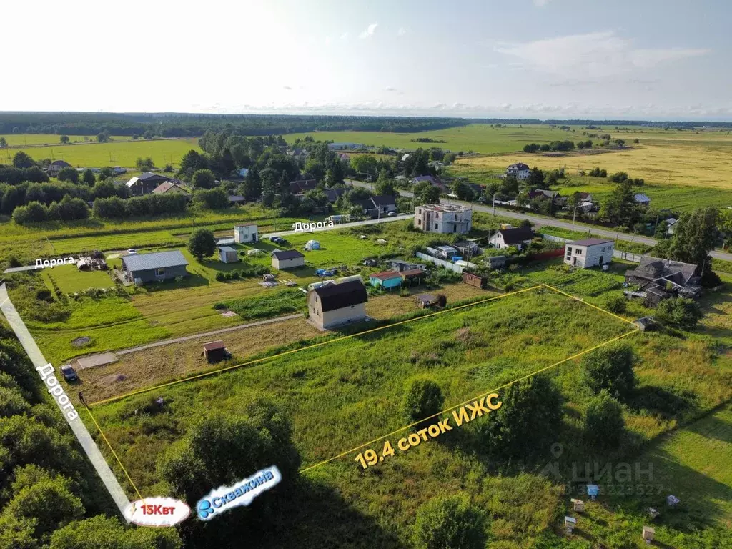 Участок в Ленинградская область, Ломоносовский район, Гостилицкое ... - Фото 1