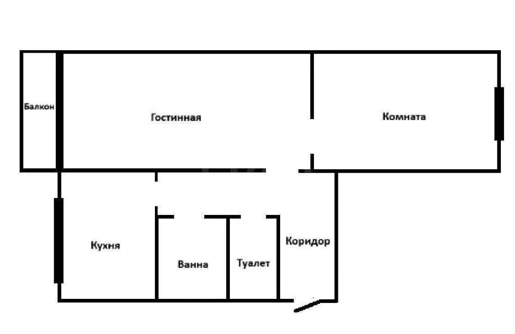 2-комнатная квартира: Тульская область, рабочий посёлок Новогуровский, ... - Фото 1