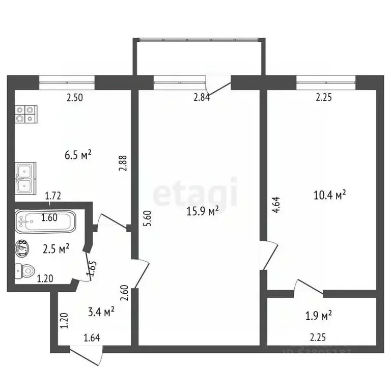 2-к кв. Ростовская область, Таганрог ул. Свободы, 22 (40.6 м) - Фото 2