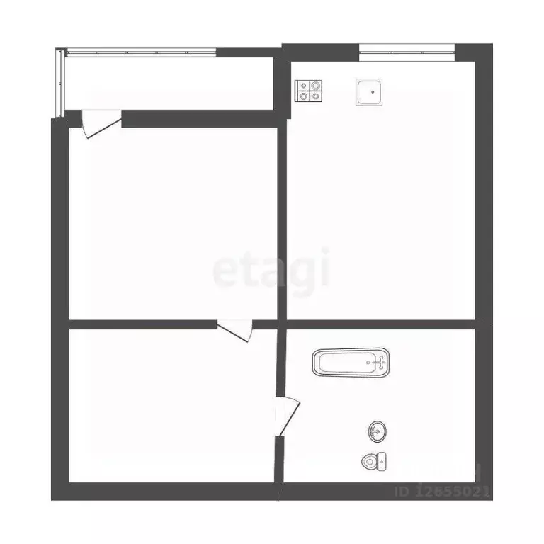 1-к кв. Костромская область, Кострома Соловьиная ул., 1/19 (32.2 м) - Фото 2