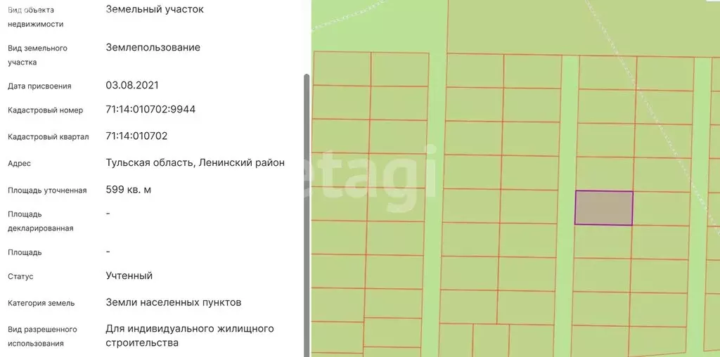 Участок в Тульская область, городской округ Тула, рабочий посёлок ... - Фото 0