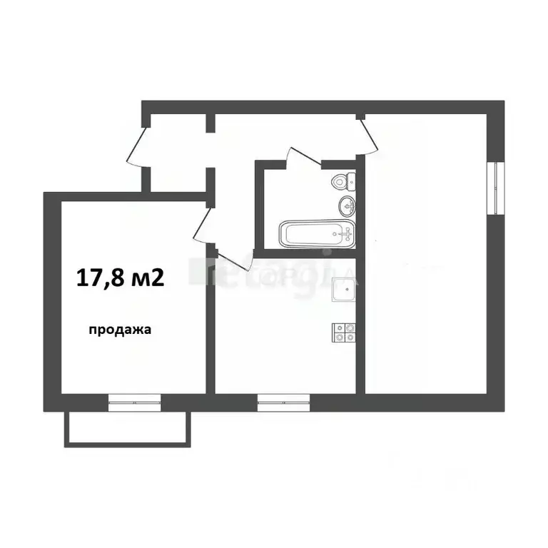 Комната Кемеровская область, Новокузнецк Новобайдаевский мкр, ул. ... - Фото 2