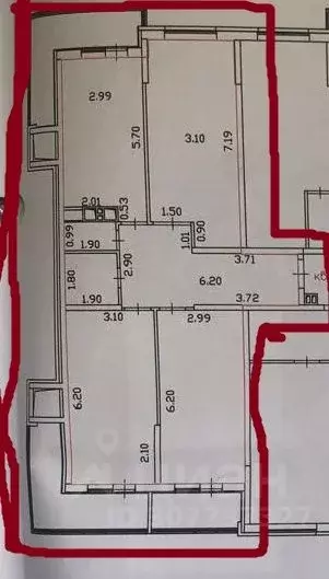 3-к кв. Ростовская область, Ростов-на-Дону ул. Шеболдаева, 95с1 (110.0 ... - Фото 1