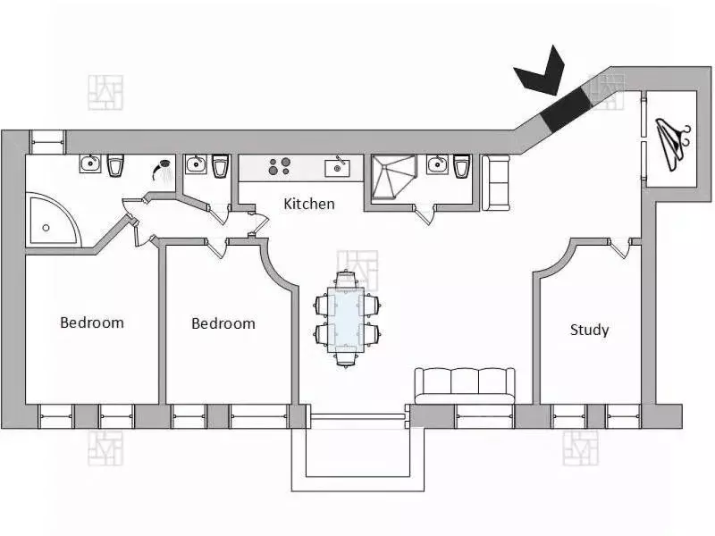 4-к кв. Москва Пожарский пер., 8 (140.0 м) - Фото 2